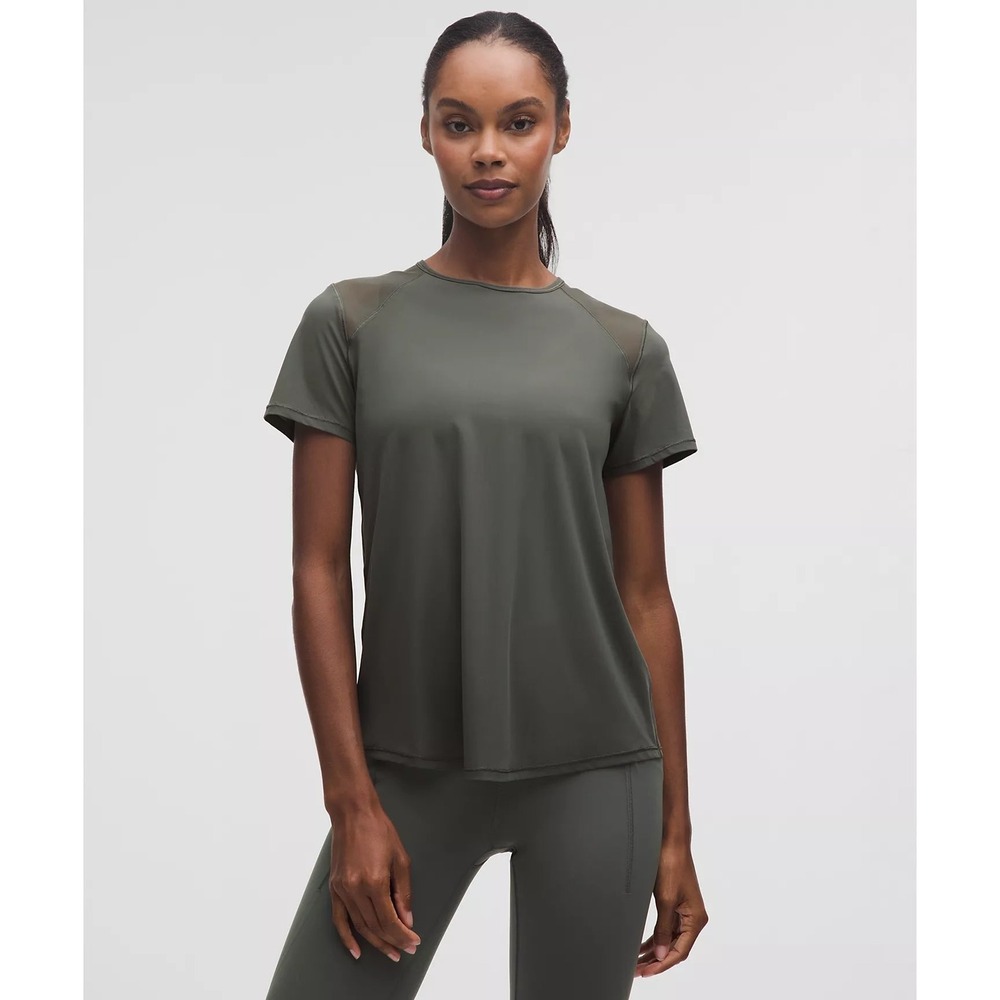 Lululemon Sculpt Short Sleeve Women's Top - Green Size 10 New With Tags‎